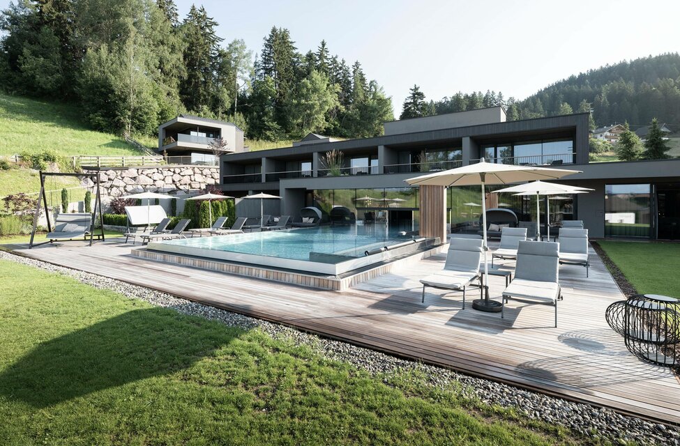 Water world of the hotel in Avelengo with pool